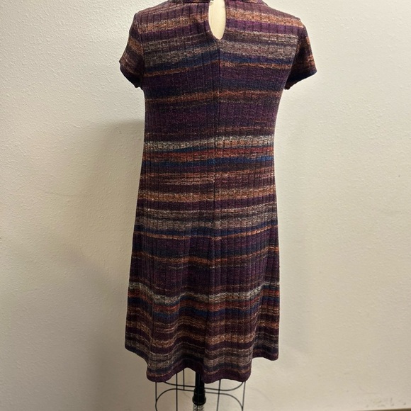 Luxology Purple and Brown Mini Dress - Picture 2 of 4
